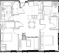 a schematic of a floor plan of a house